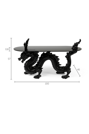 Sculptural Art Deco Coffee Table | Bold Monkey Dragonized Bastard | OROA.com