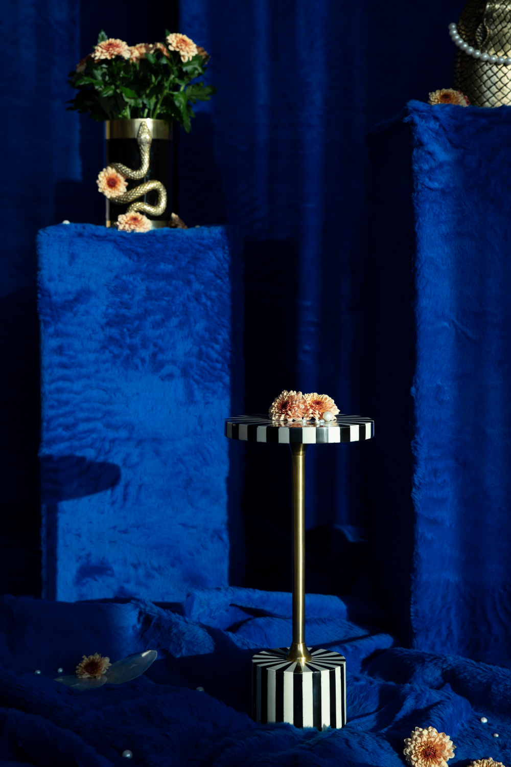 Modern Retro Side Table | Bold Monkey Strike Lucky | OROA.com