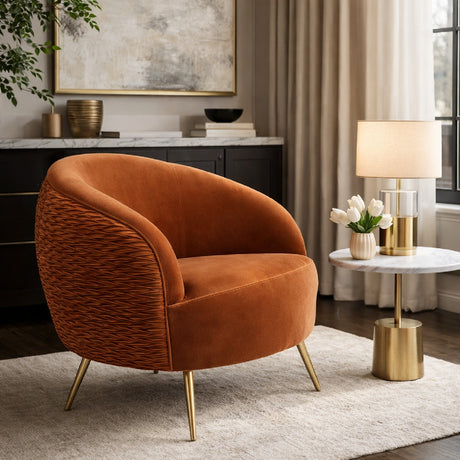   Wrinkled Velvet Lounge Chair | Oroa.com