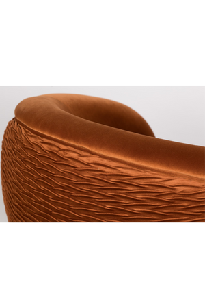 Wrinkled Velvet Lounge Chair | Bold Monkey So Curvy | Oroa.com