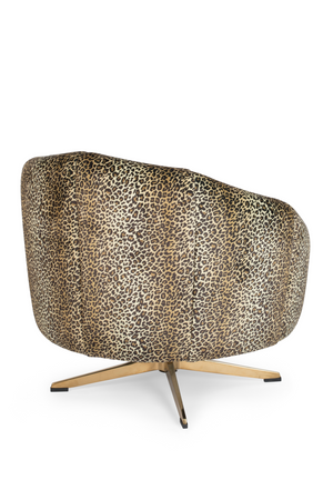 Animal Skin Swivel Lounge Chair | Bold Monkey Where The Sun Doesn't Shine | OROA.com