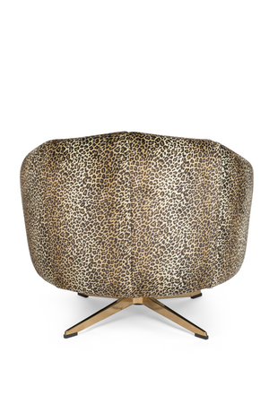 Animal Skin Swivel Lounge Chair | Bold Monkey Where The Sun Doesn't Shine | OROA.com