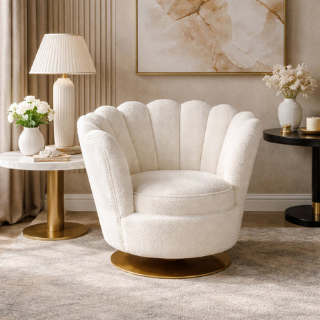   Modern Scalloped Lounge Chair | Oroa.com