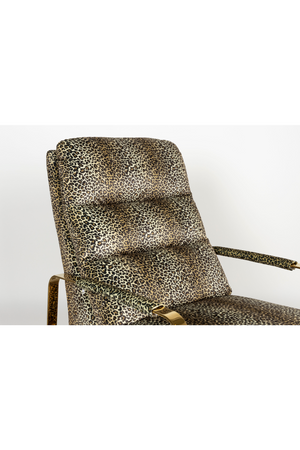 Panther Patterned Recliner Chair | Bold Monkey Relax Like Chandler | OROA.com