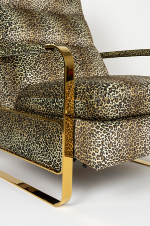 Panther Patterned Recliner Chair | Bold Monkey Relax Like Chandler | OROA.com