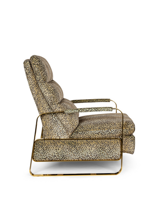 Panther Patterned Recliner Chair | Bold Monkey Relax Like Chandler | OROA.com