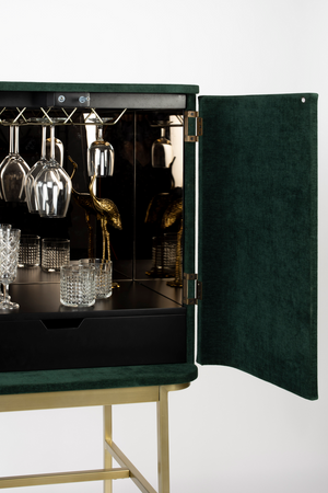 2-Door Mirrored Wine Cabinet | Bold Monkey Ava Morgana | Oroa.com