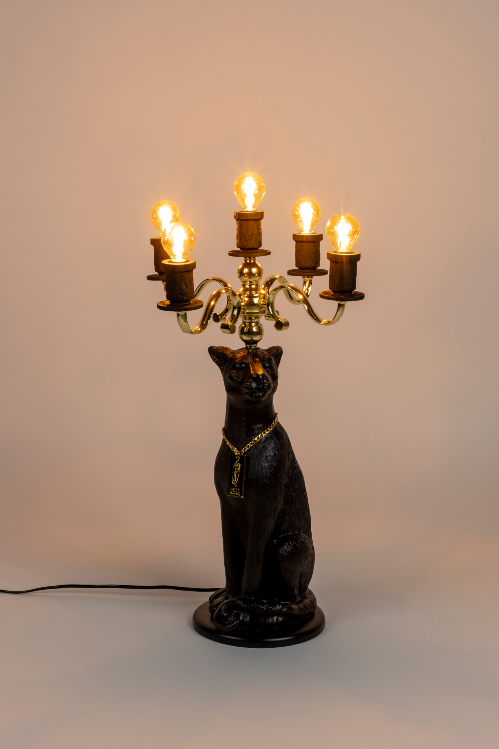 Art Deco Floor Lamp | Bold Monkey Proudly Crowned Panther | OROA.com
