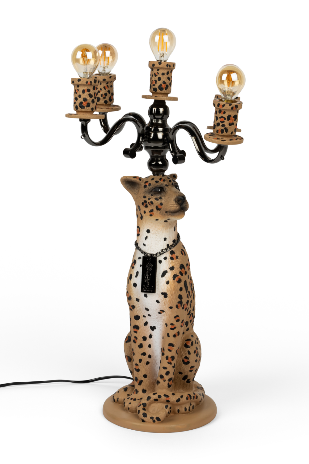Art Deco Floor Lamp | Bold Monkey Proudly Crowned Panther | OROA.com
