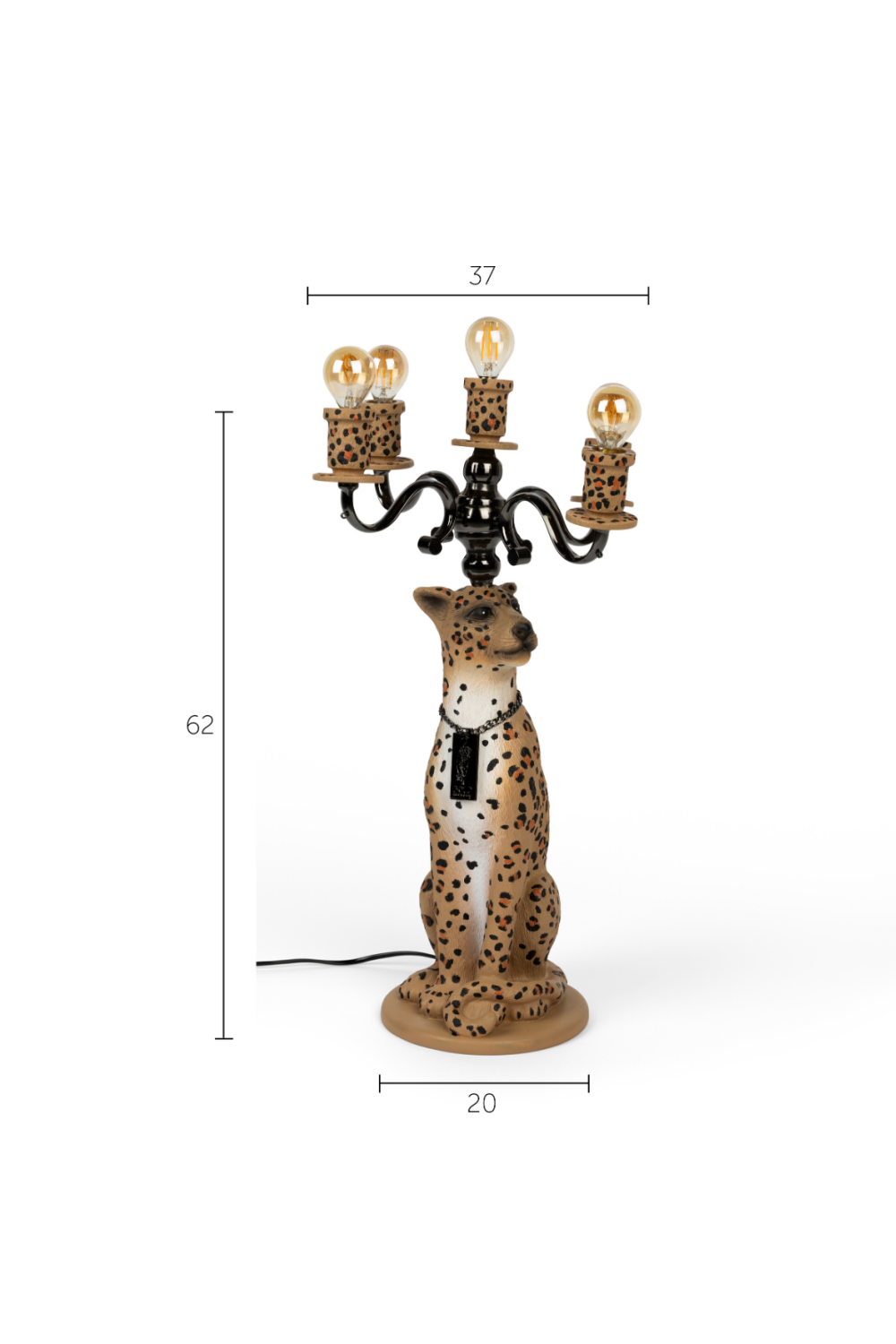 Art Deco Floor Lamp | Bold Monkey Proudly Crowned Panther | OROA.com