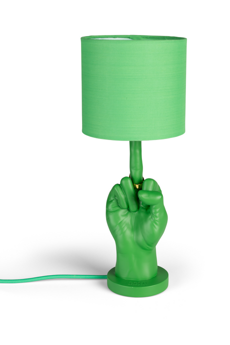 Green Statement Table Lamp | Bold Monkey "What If" | OROA.com