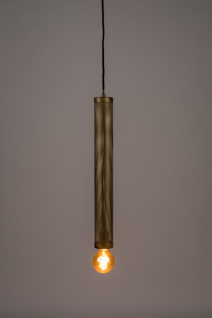 Gold Tubular Pendant Lamp | Bold Monkey Sweet Mesh | OROA.com