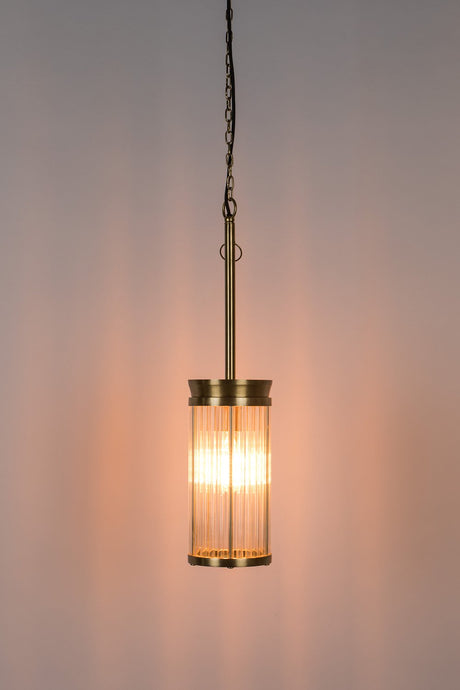 Brass Pendant Lamp M | Bold Monkey Angel on Fire | OROA.com