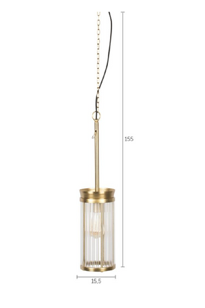 Brass Pendant Lamp M | Bold Monkey Angel on Fire | OROA.com
