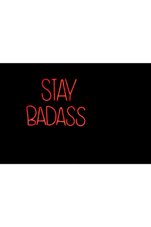 LED red neon sign | Bold Monkey Badass Non Social | OROA.com