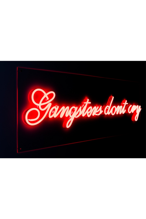 LED neon sign | Bold Monkey Gangsters Non Social | OROA.com