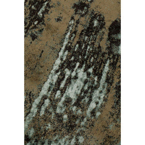 Round Khaki-Green Fringe Area Rug 70" | Bold Monkey Rocky | OROA.com