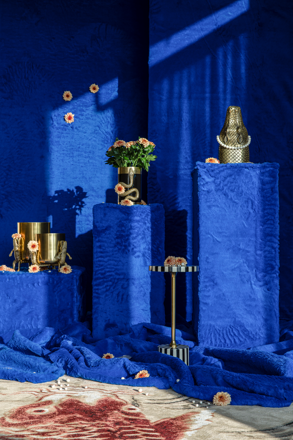 Coastal Modern Carpet 5' x 7'5" | Bold Monkey The Legend Of Koi | OROA.com