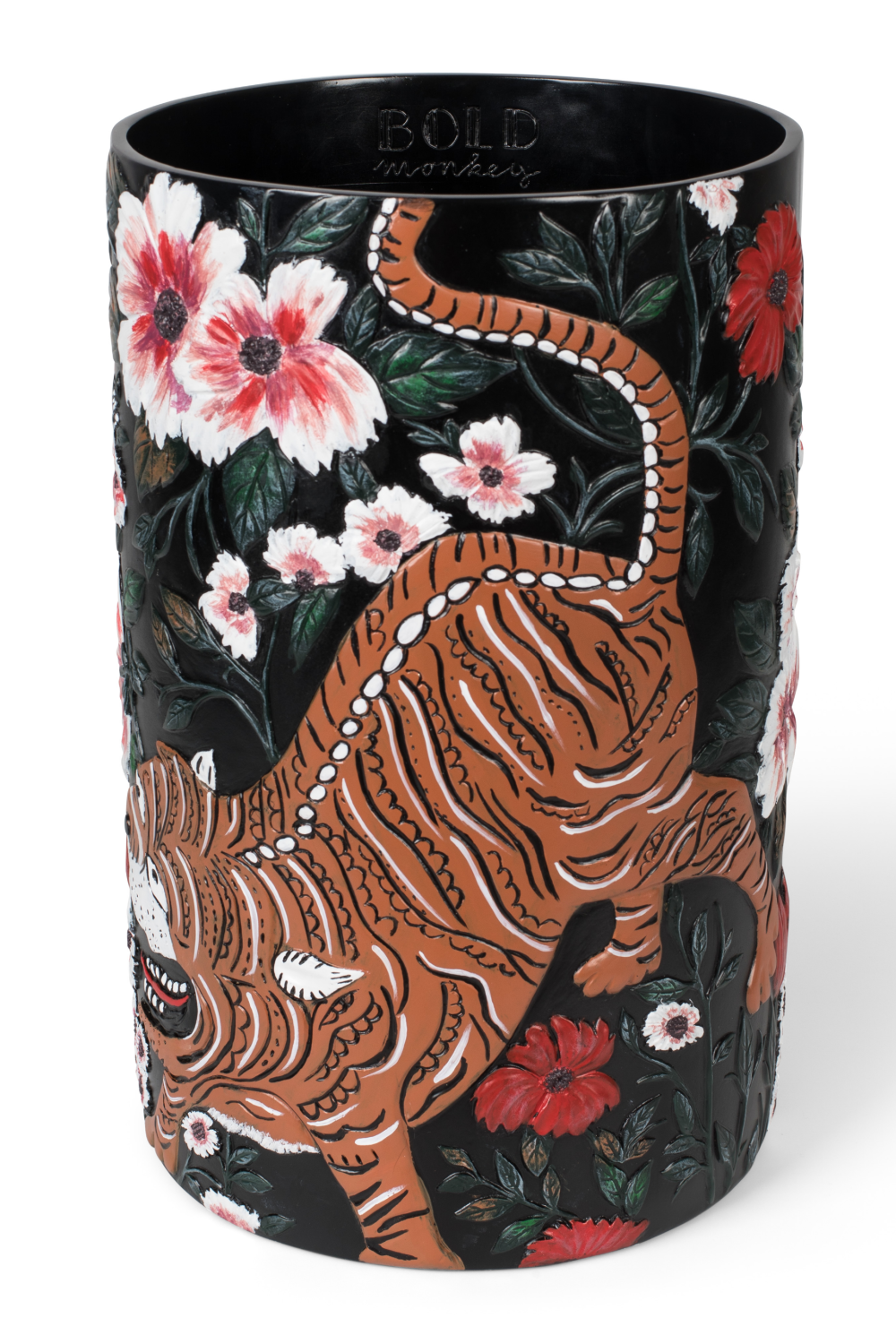 Handpainted Round Vase | Bold Monkey  | OROA.com