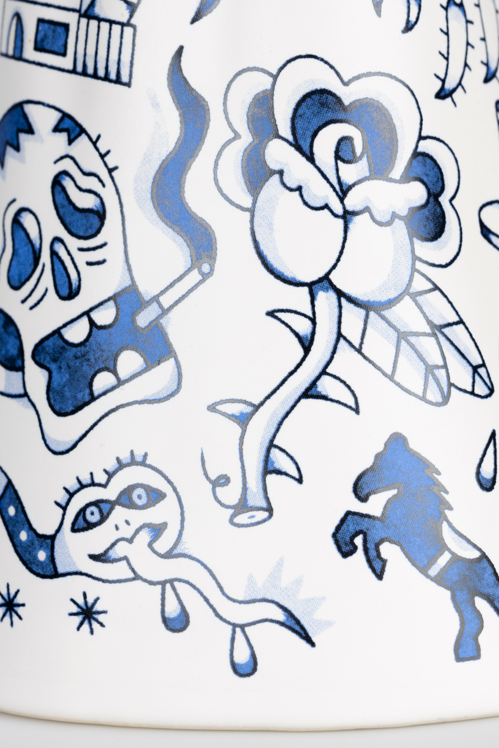 Handpainted Ceramic Fist Vase | Bold Monkey Liberty Matters | OROA.com