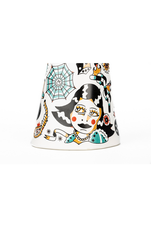 Handpainted Ceramic Fist Vase | Bold Monkey Liberty Matters | OROA.com