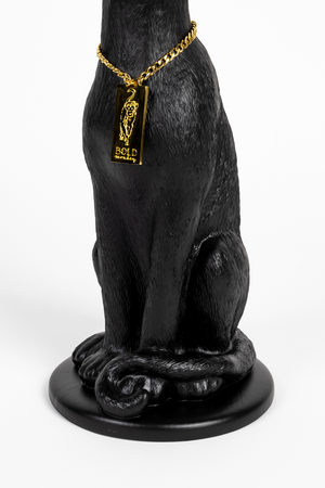 Art Deco Candle Holder | Bold Monkey Proudly Crowned Panther | OROA.com