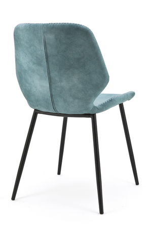 Teal Leather Dining Chairs (2) | By Boo Seashell | OROA.com