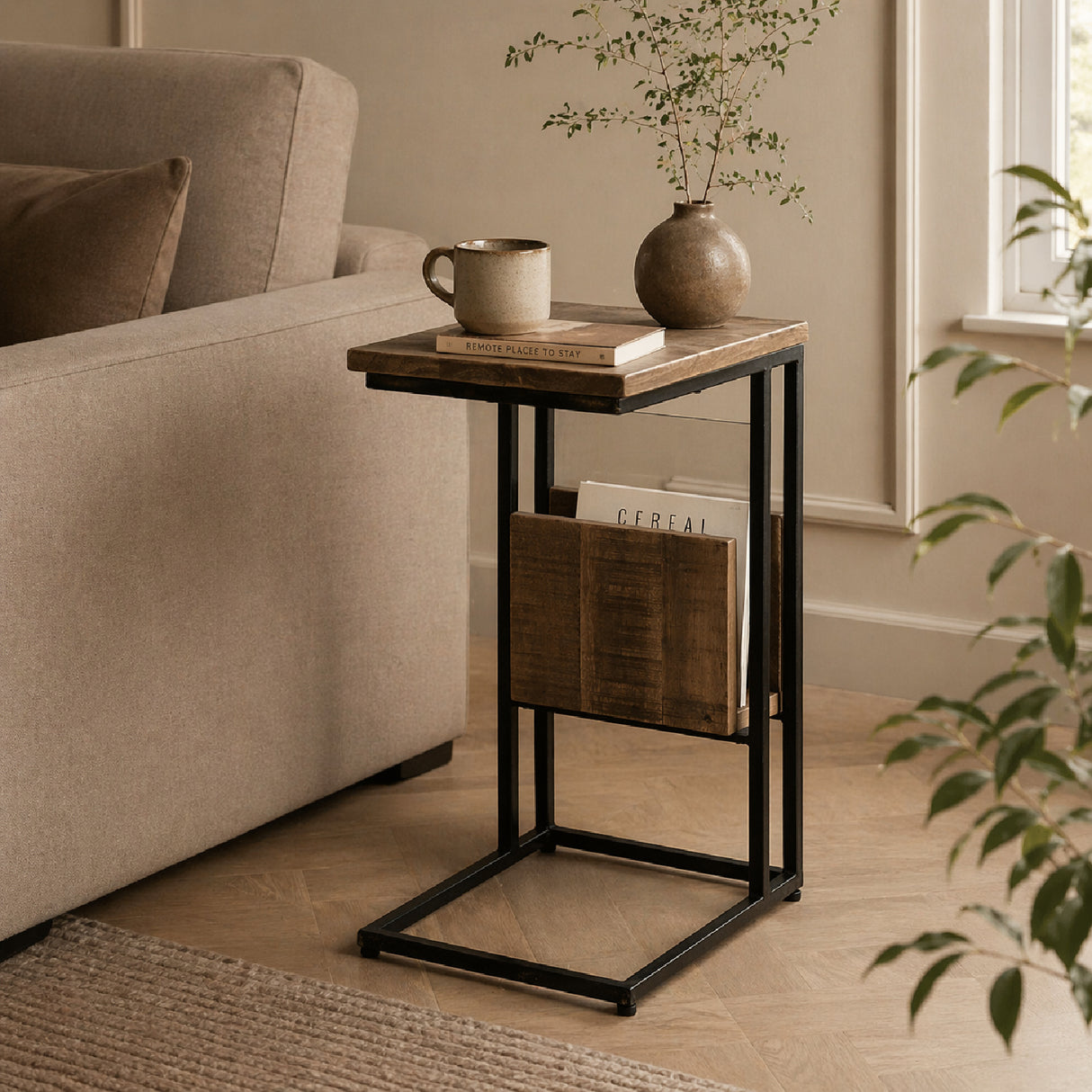   Square Wooden Tray Table | Oroa.com