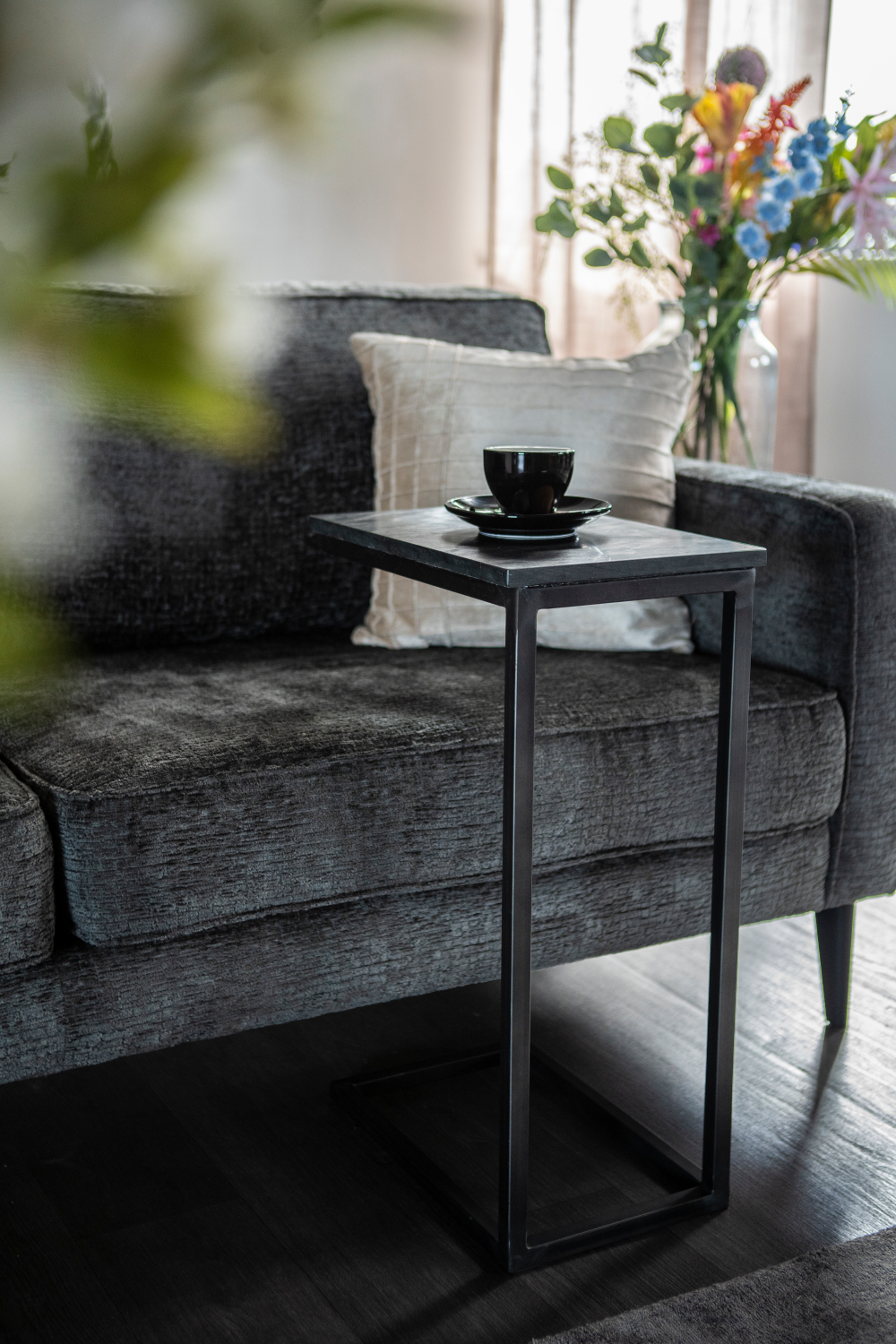 Marble Top End Table | By-Boo Edge | OROA.com