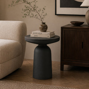   Black Aluminum Side Table | Oroa.com