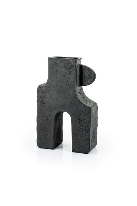 Black Contemporary Vase | By-Boo Tribe | OROA.com