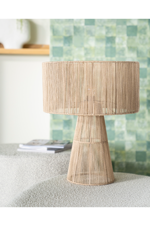 Jute Modern Table Lamp | By-Boo Oshu | OROA.com