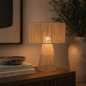   Jute Modern Table Lamp | Oroa.com