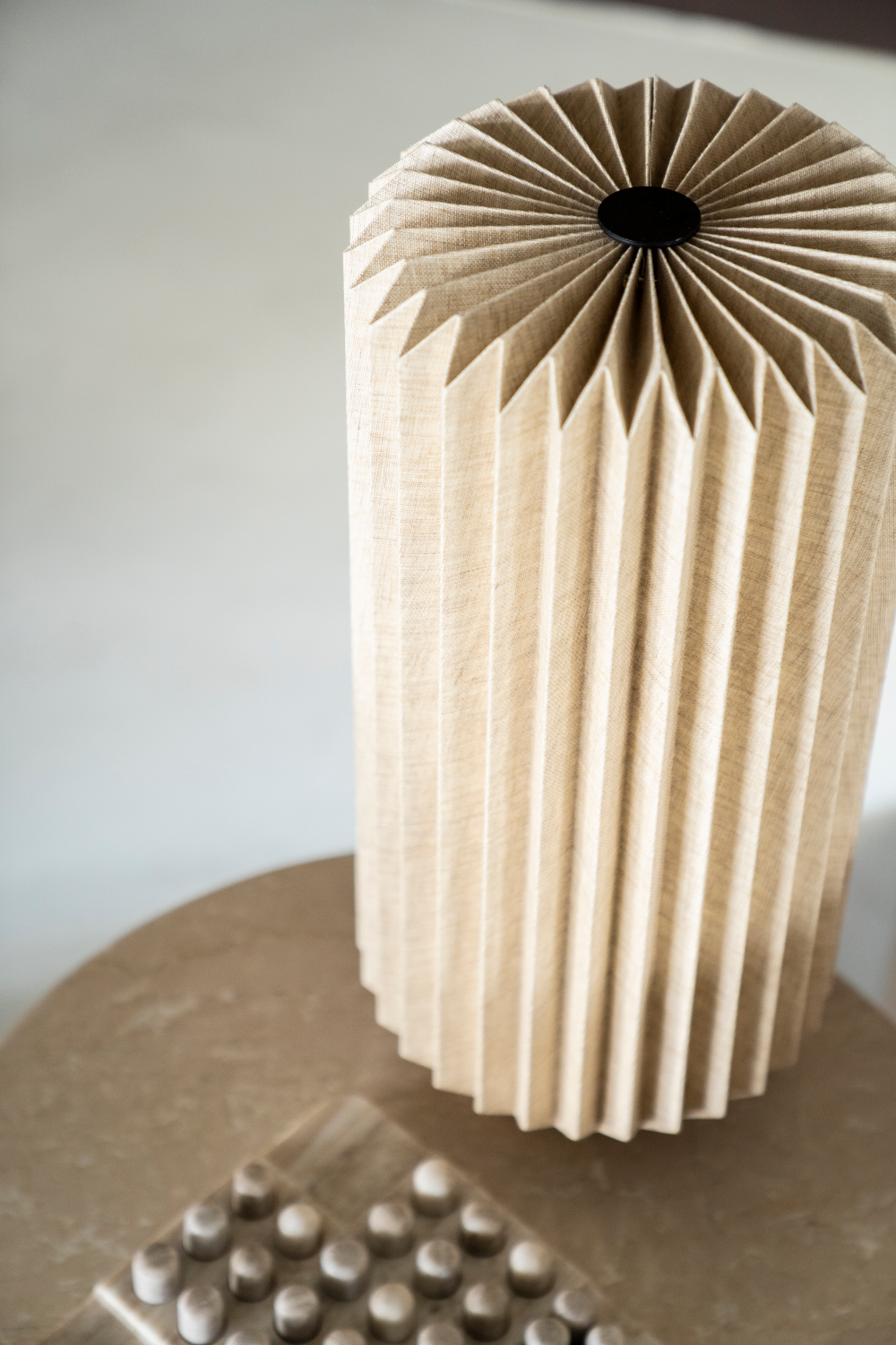 Fluted Linen Table Lamp | By-Boo Zuki | OROA.com