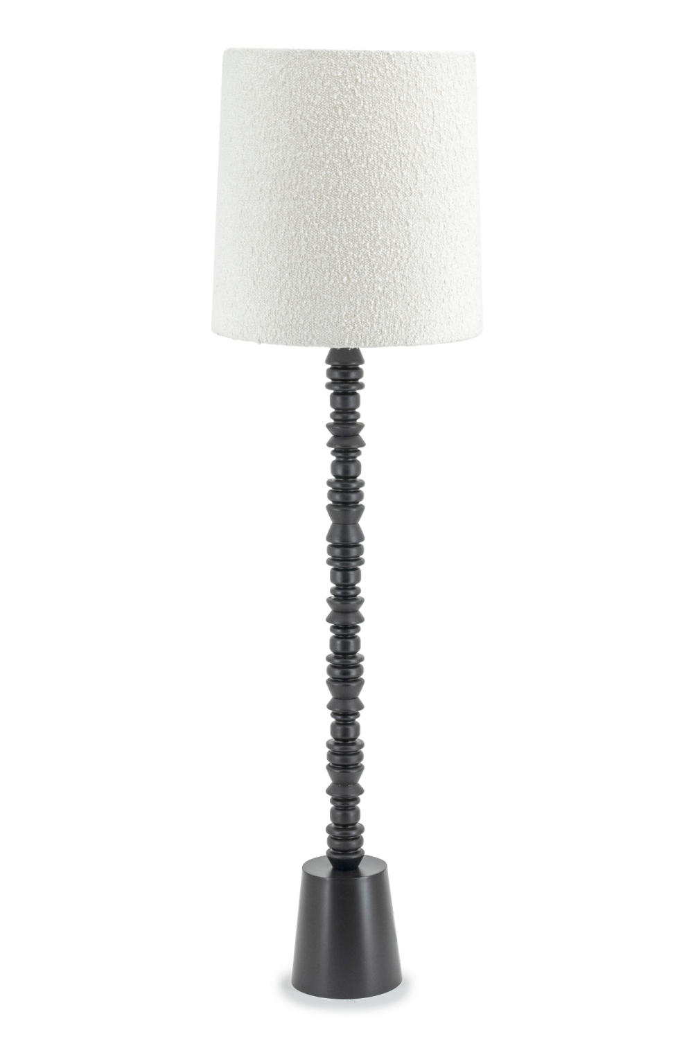 White Fabric Shade Floor Lamp | By-Boo Pulse | OROA.com