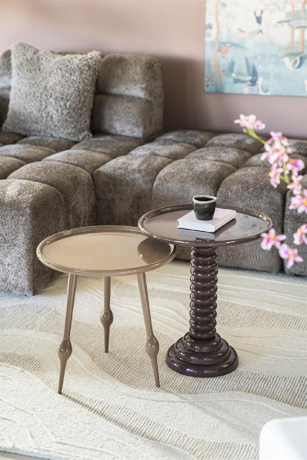 White Swirl Wool Carpet | By-Boo Soil | Oroa.com