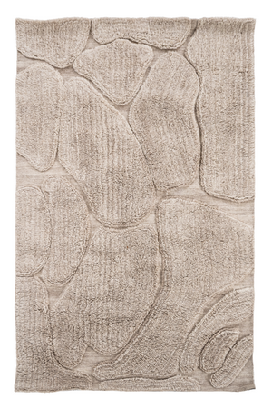 Taupe Wool Blend Carpet | By-Boo Kala | Oroa.com