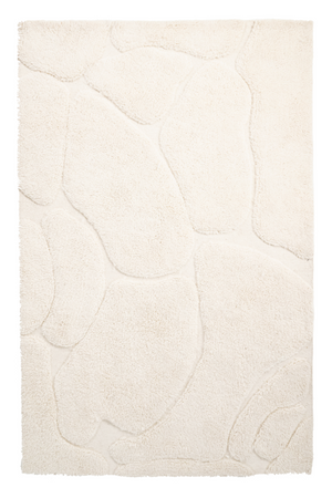 White Wool Blend Rug | By-Boo Kala | OROA.com