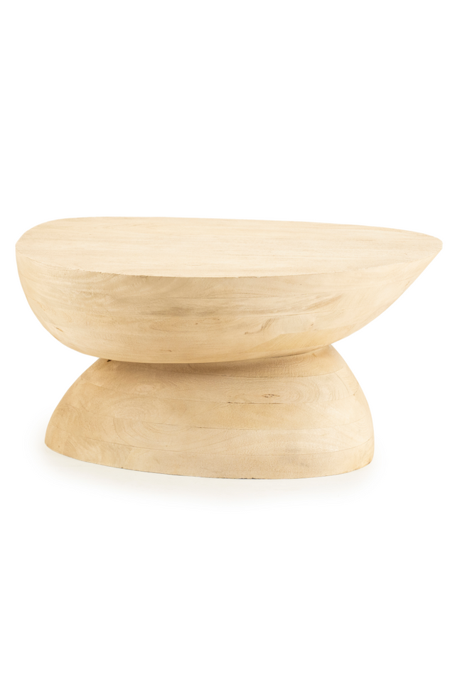 Wooden Organic Coffee Table | By-Boo Cobble | OROA.com