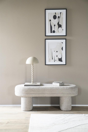 Upholstered Oval Bench | By-Boo Rama | Oroa.com