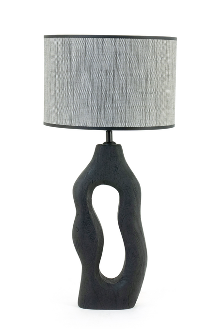 Black Organic-Shaped Base Table Lamp | By-Boo Shiboo | OROA.com