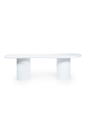 White Glass Organic Dining Table | By-Boo Seki | OROA.com