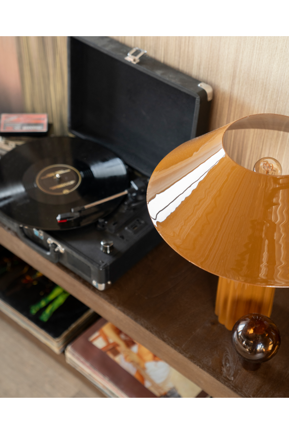 Glazed Iron Table Lamp | By-Boo Pallas | OROA.com