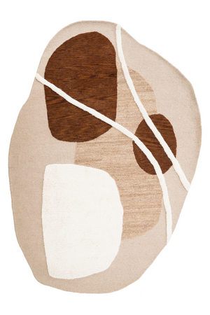 Handmade Wool Abstract Carpet | By-Boo Organi | OROA.com