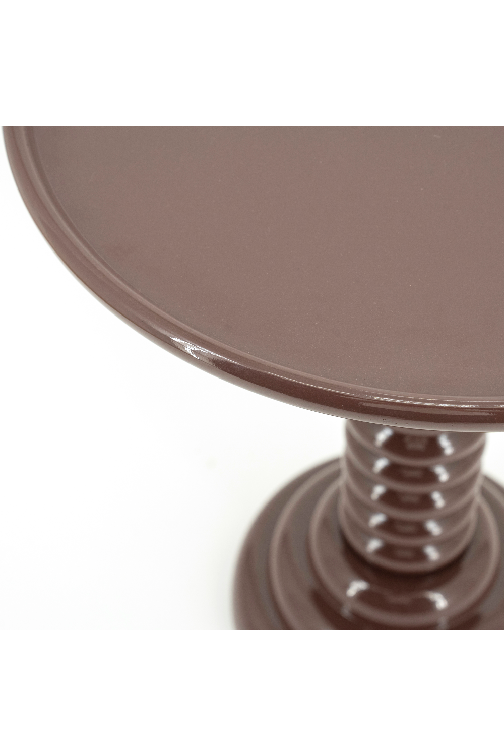 Aluminum Pedestal Side Table | By-Boo Basco