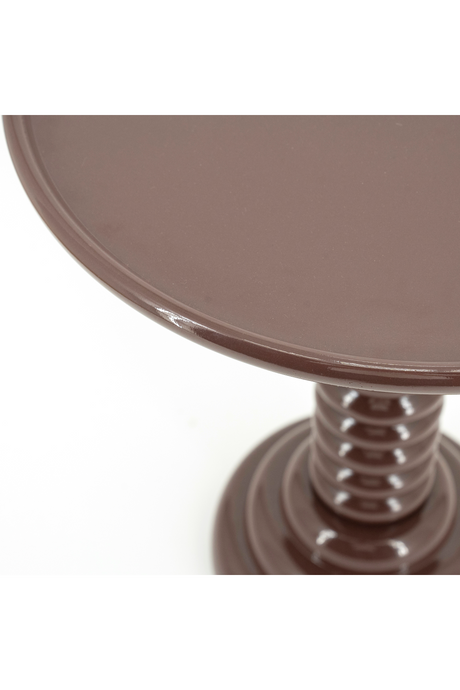 Aluminum Pedestal Side Table | By-Boo Basco