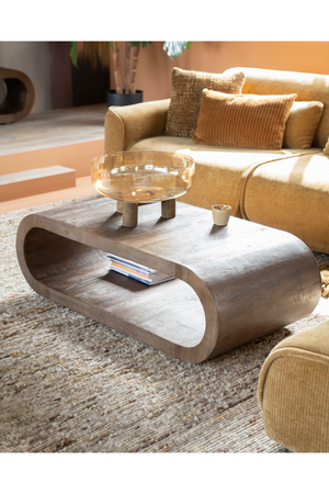 Mango Wood Oblong Coffee Table | By-Boo Elora | OROA.com