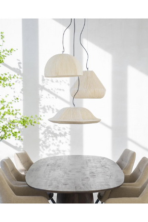 Handmade Paper Pendant Lamp | By-Boo Lokta | OROA.com