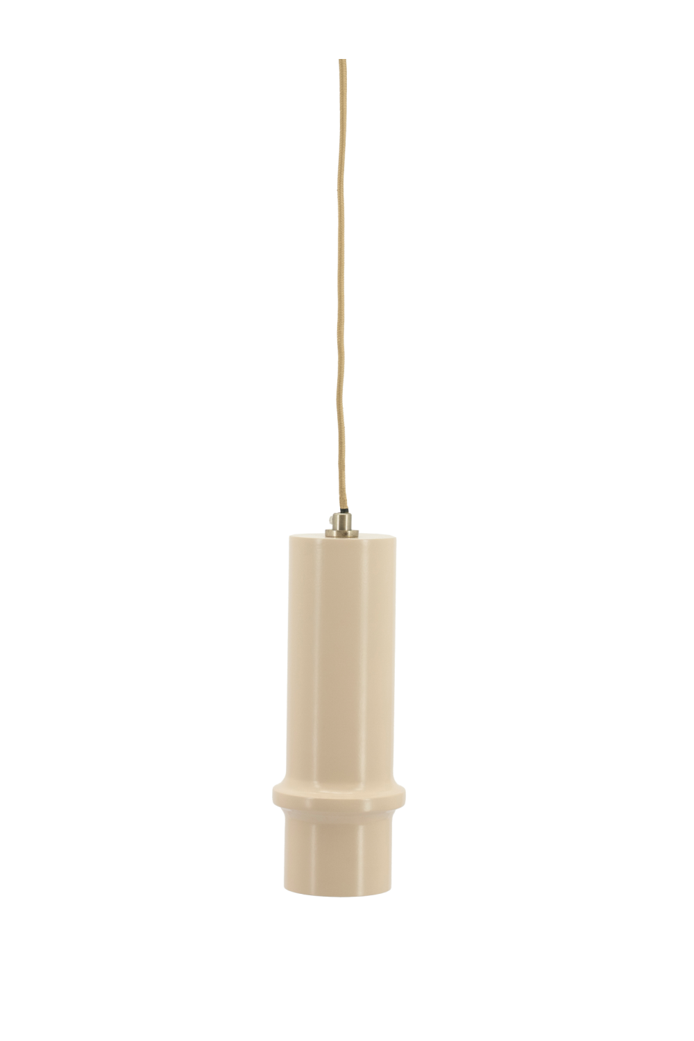 Beige Cylindrical Pendant Lamp | By-Boo Cylin | OROA.com