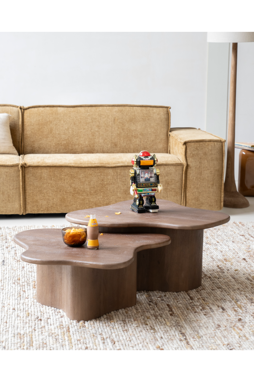 Mango Wood Organic Coffee Table | By-Boo Natural | OROA.com